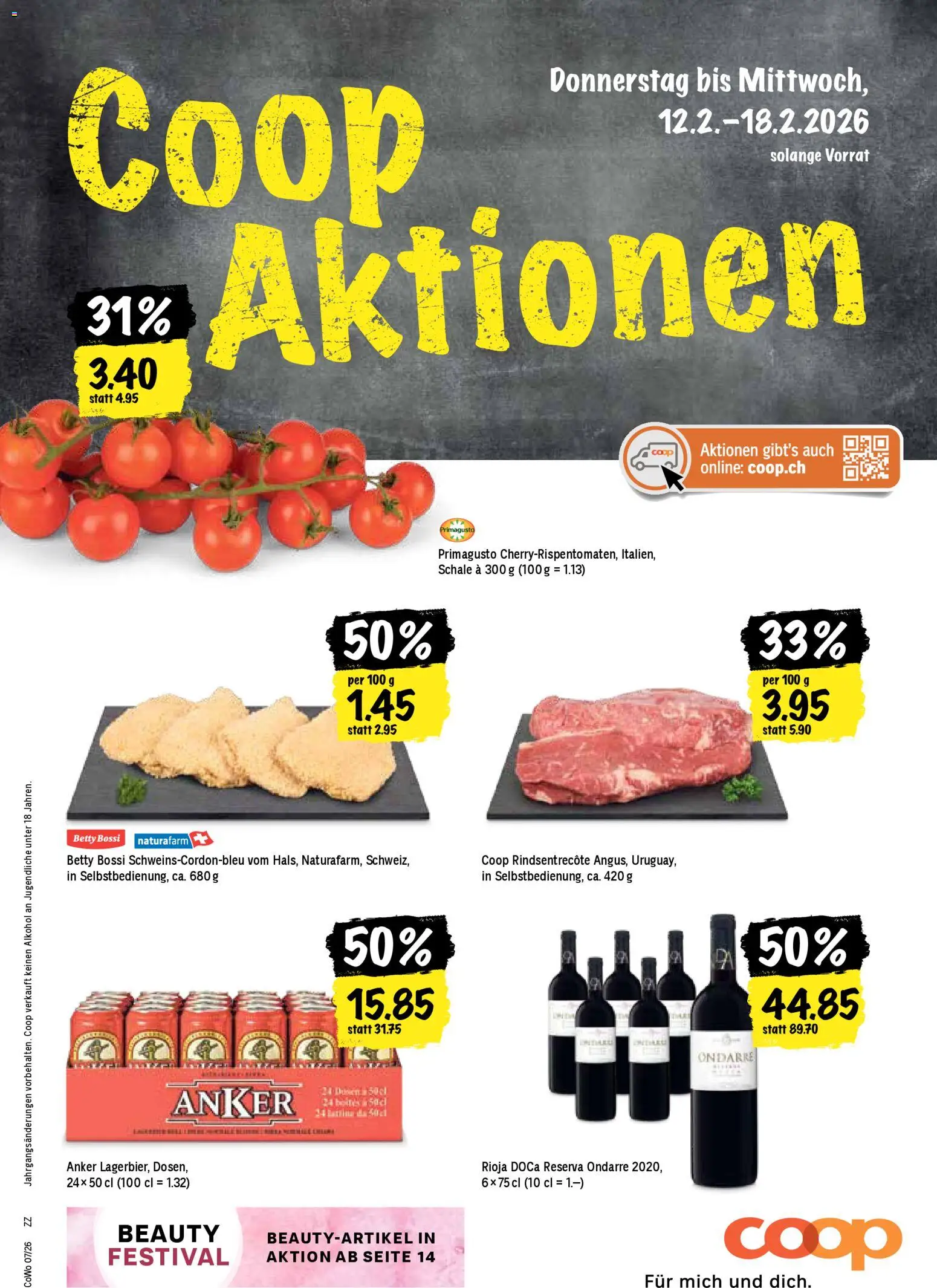 Coop Aktionen - Seite 1- gültig ab 12.02.2026