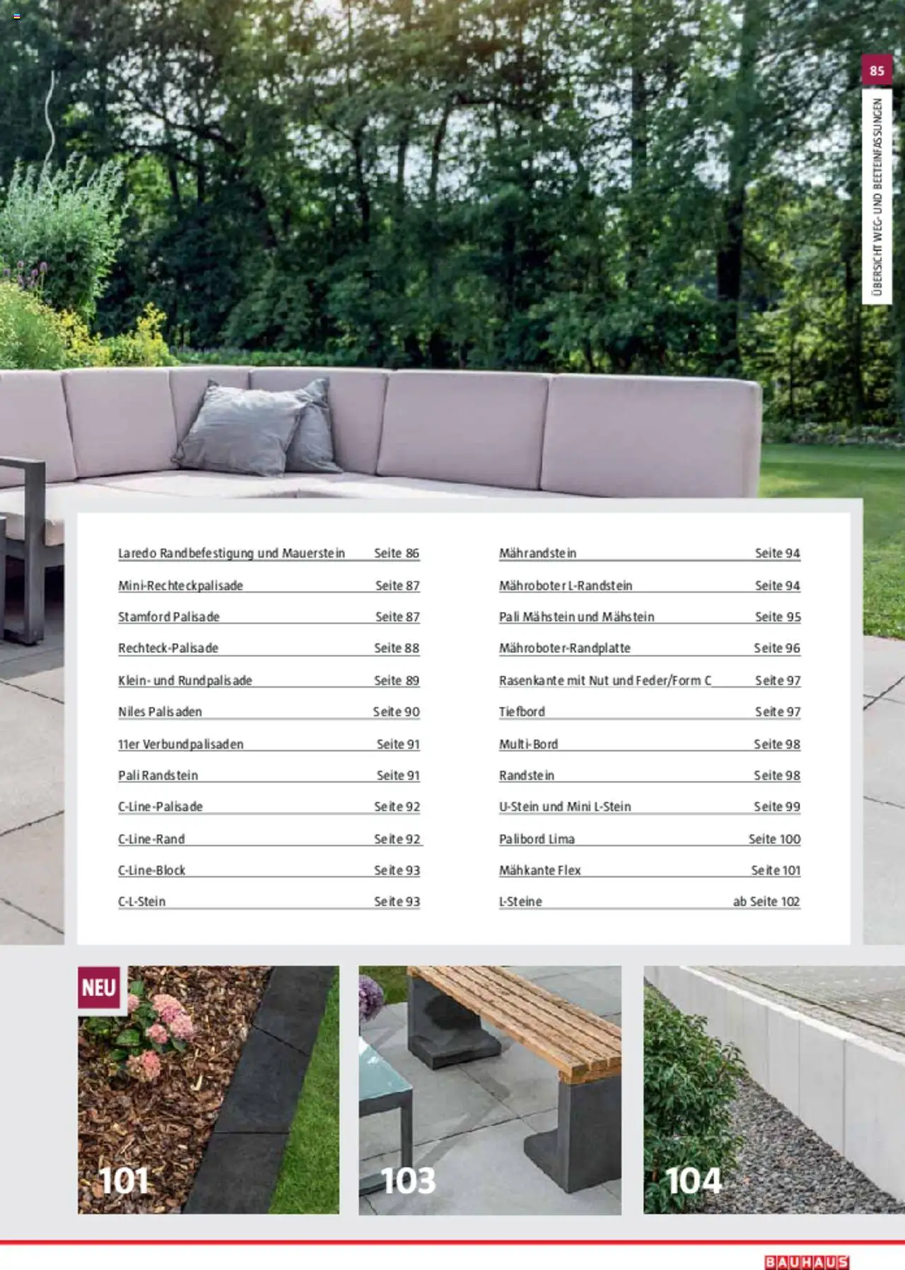 Bauhaus Gartenbaumaterialien 2025 - Seite 85- gültig ab 11.03.2025