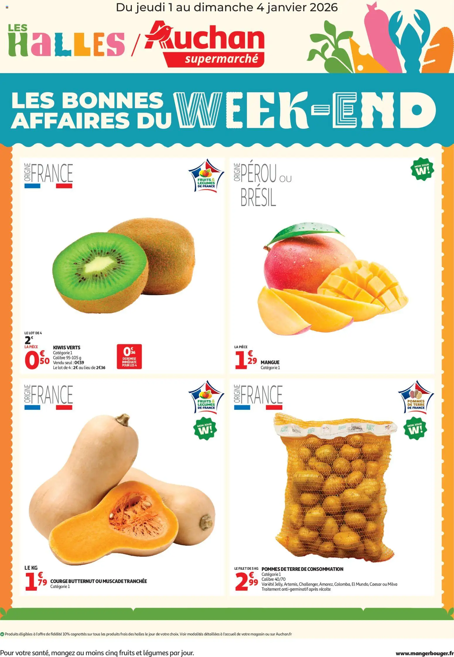 Auchan - Les bons plans du week-end dans votre super ! - pagina 1- geldig vanaf 01/01/2026