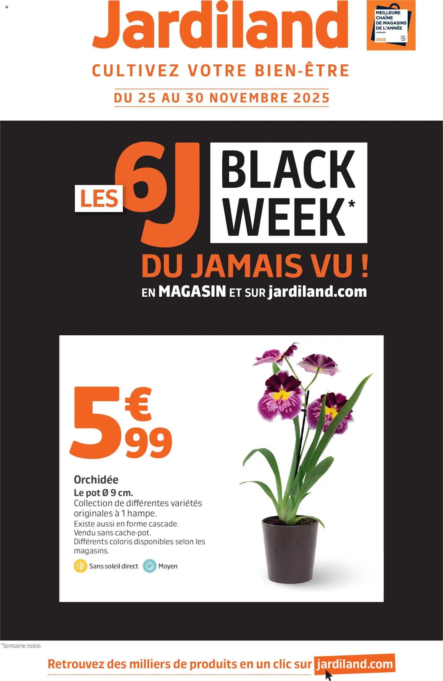 Jardiland Black Friday - page 1 - valable à partir du 25/11/2025