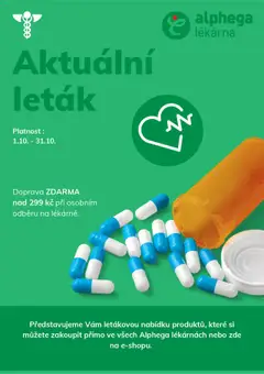 Náhled Alphega lékárna nabídka platný od 01.10.2025