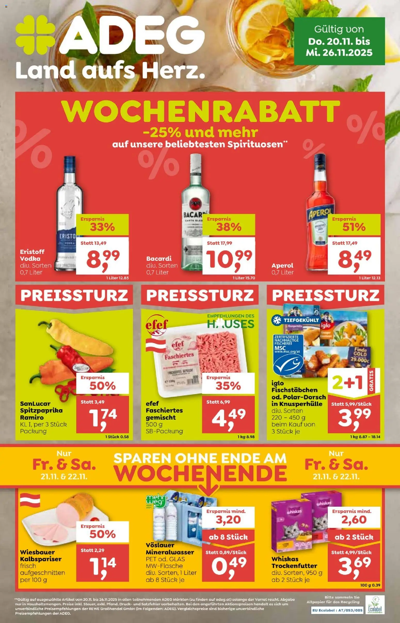 ADEG Flugblatt - Seite 1- gültig ab 20.11.2025