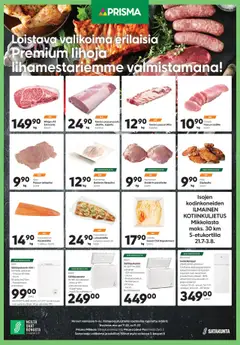 Esikatselu Prisma tarjoukset - Liha voimassa alkaen 21/07/2025