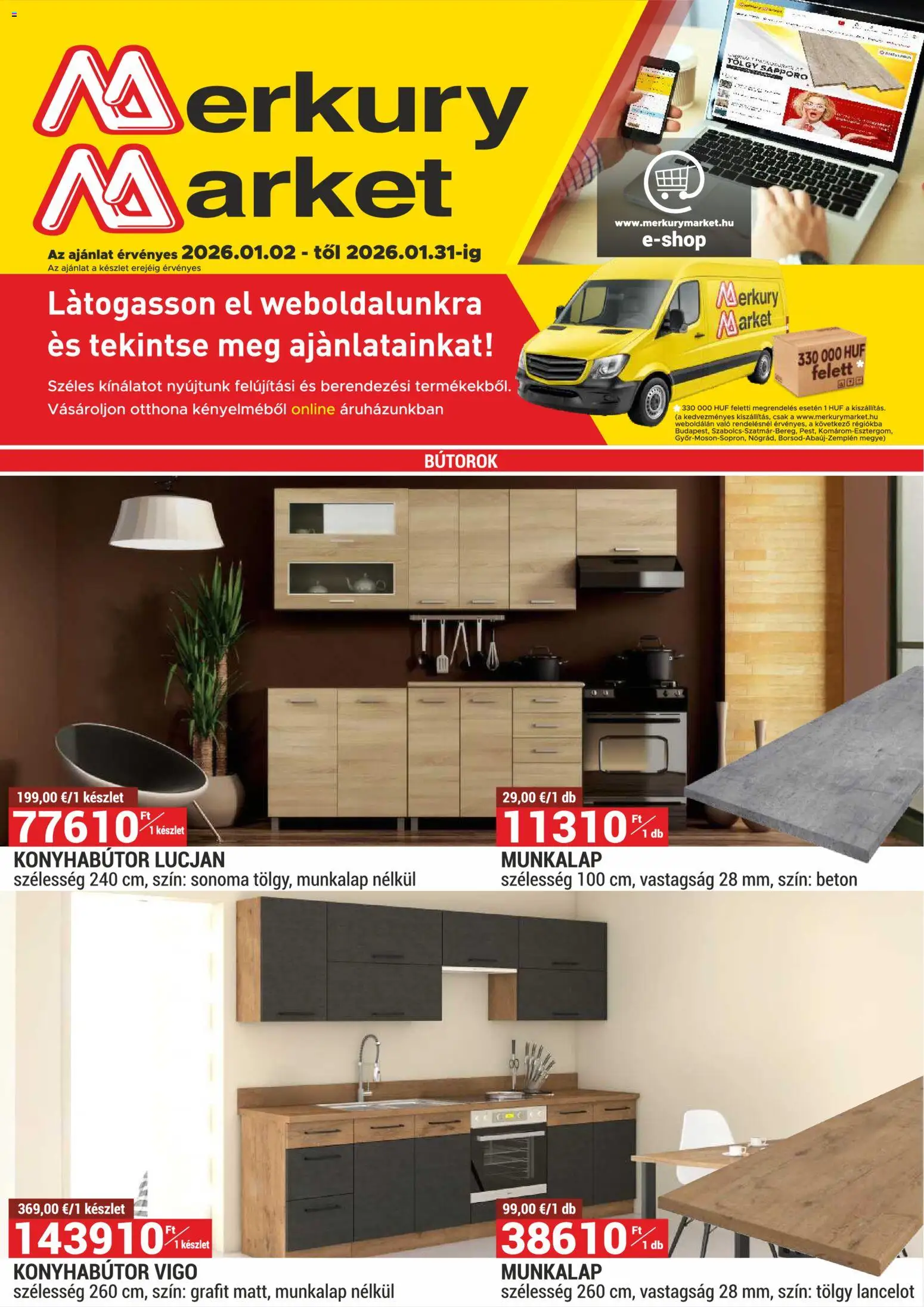 Merkury Market Akciós újság - 1oldal - érvényes 2026.01.02.-tól