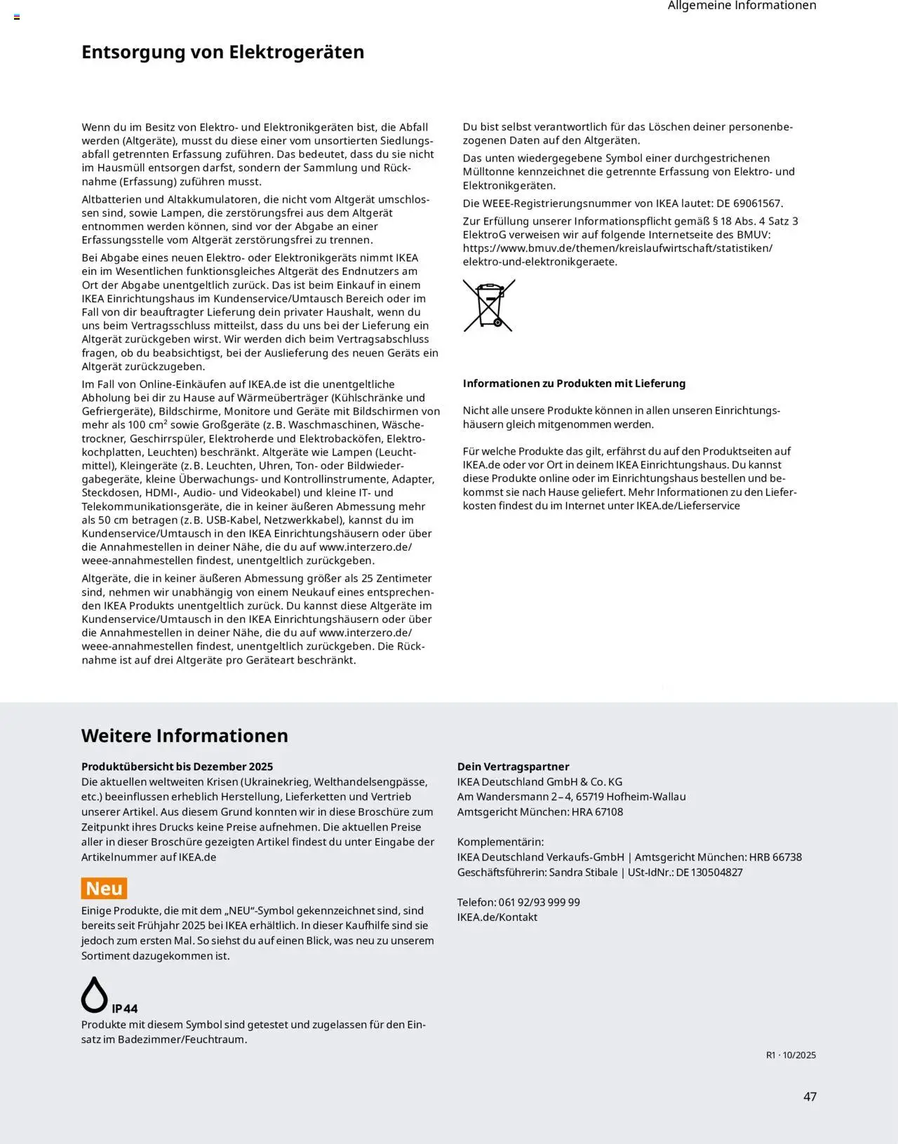 Ikea Hauswirtschaftsraum - Seite 47 - gültig ab 30.09.2025