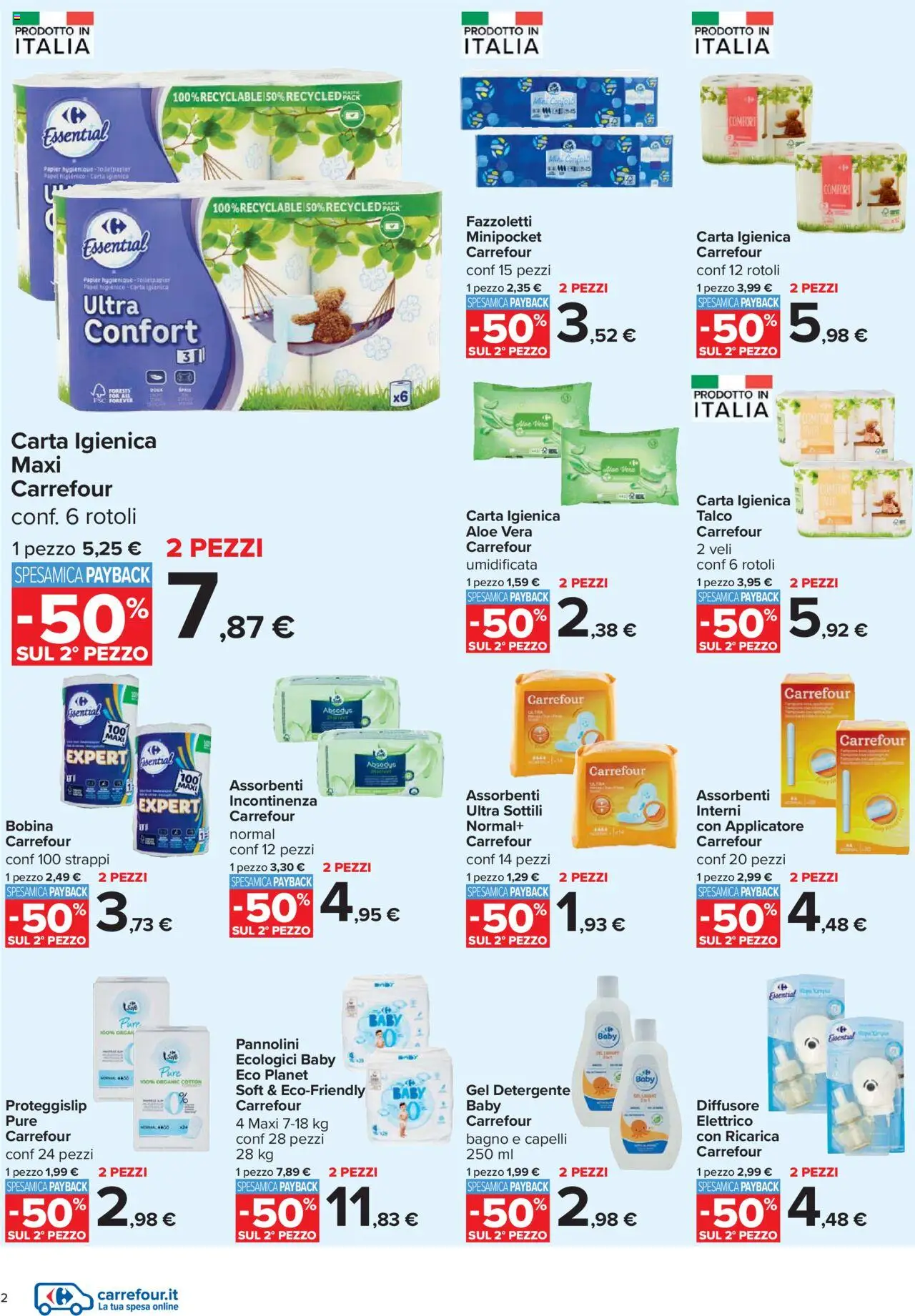 Carrefour	Iper Raddoppia & Risparmia catalogo - pagina 2 - valido dal 14/07/2025