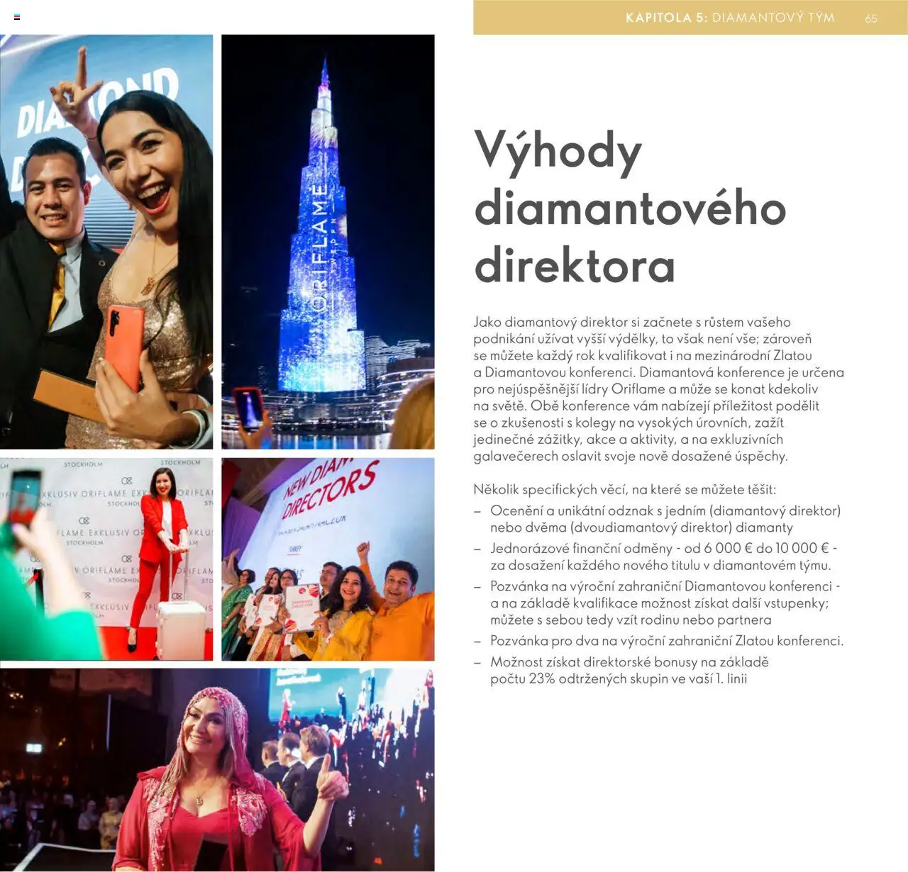 Oriflame katalog Plán odměn pro Brand Partnery - strana 65- platný od 10.04.2025