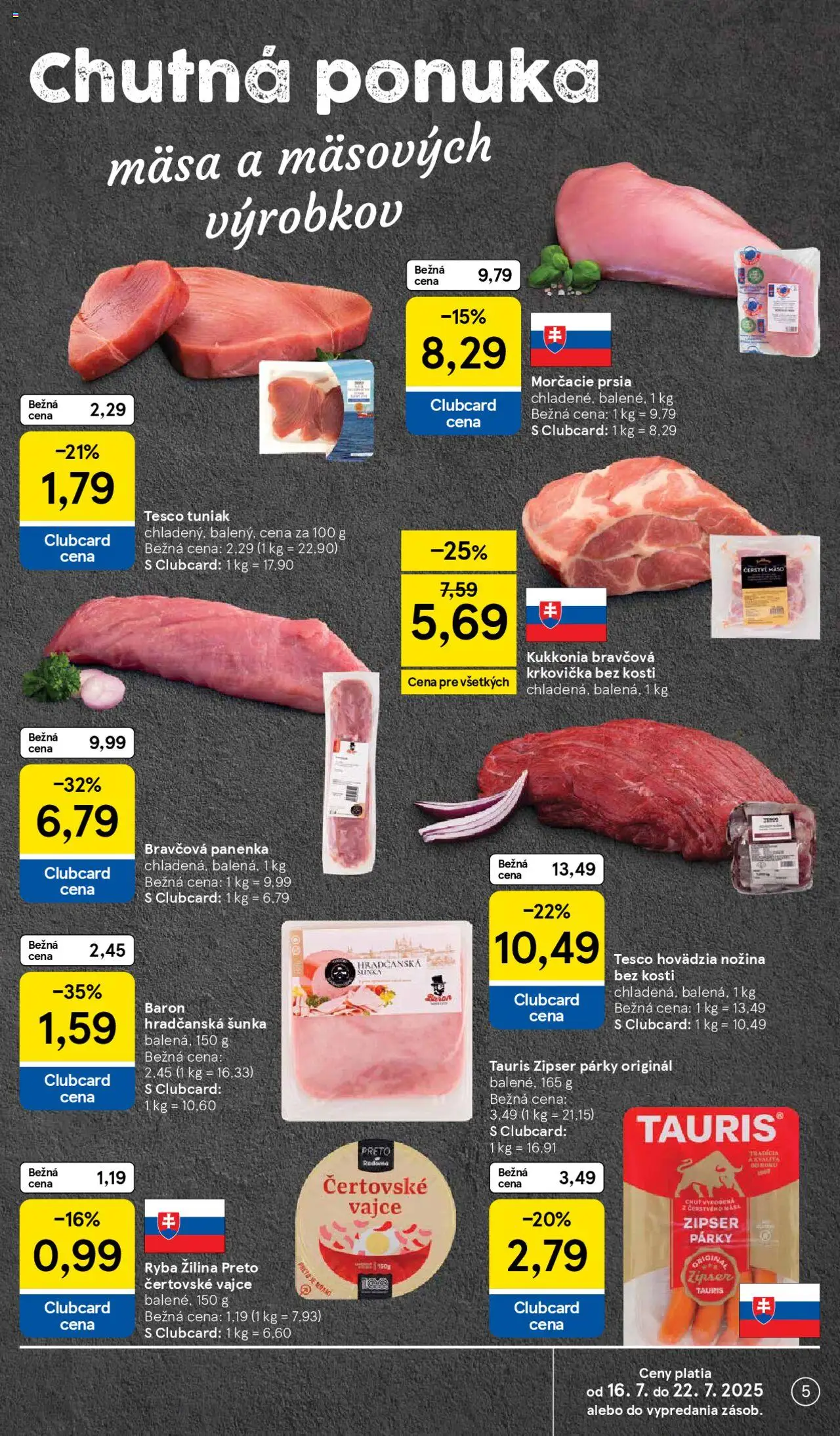 Tesco Supermarket - leták - strana 5- platný od 16.07.2025