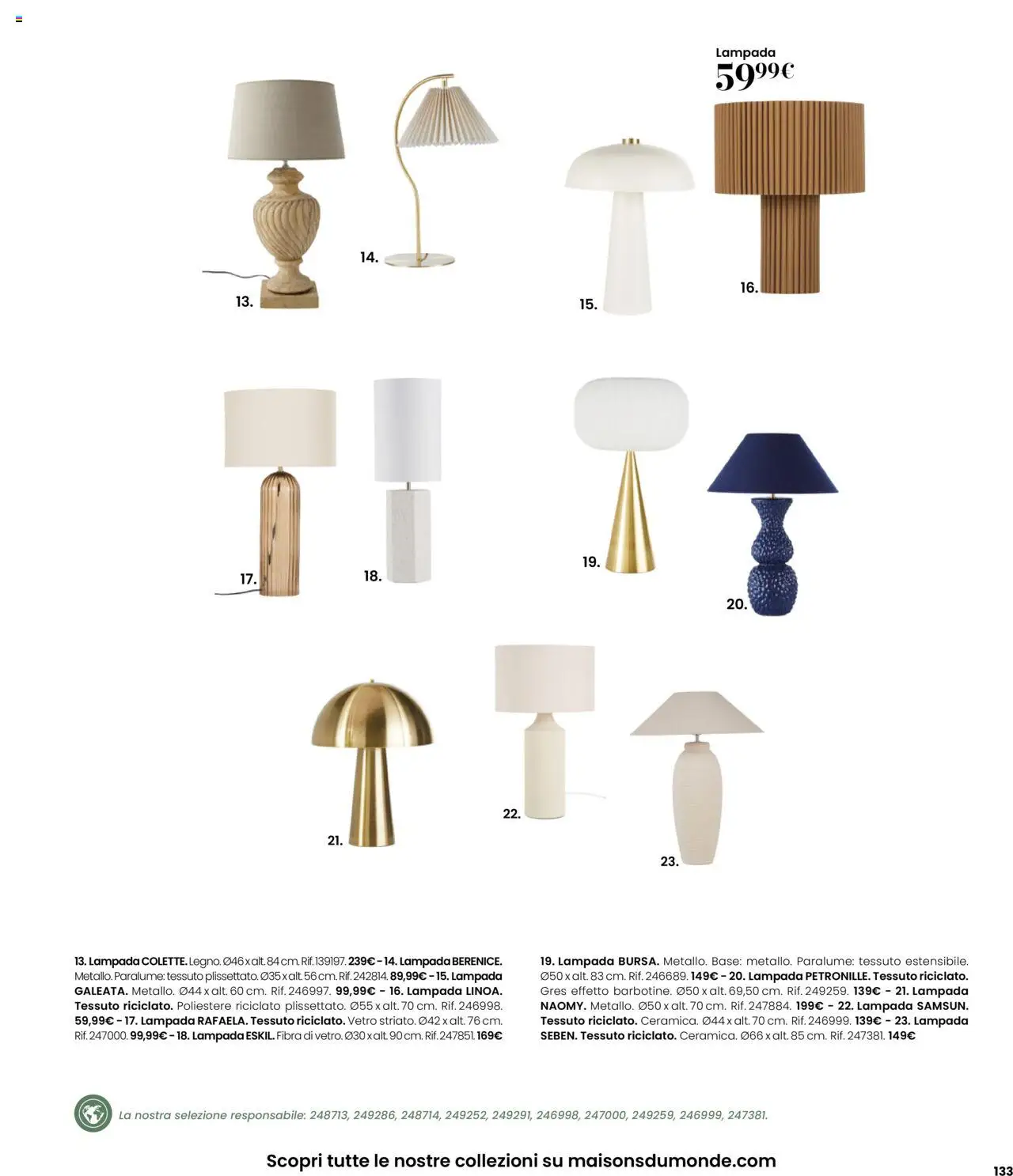 Volantino Maisons du Monde	 - pagina 133 - valido dal 27/08/2025