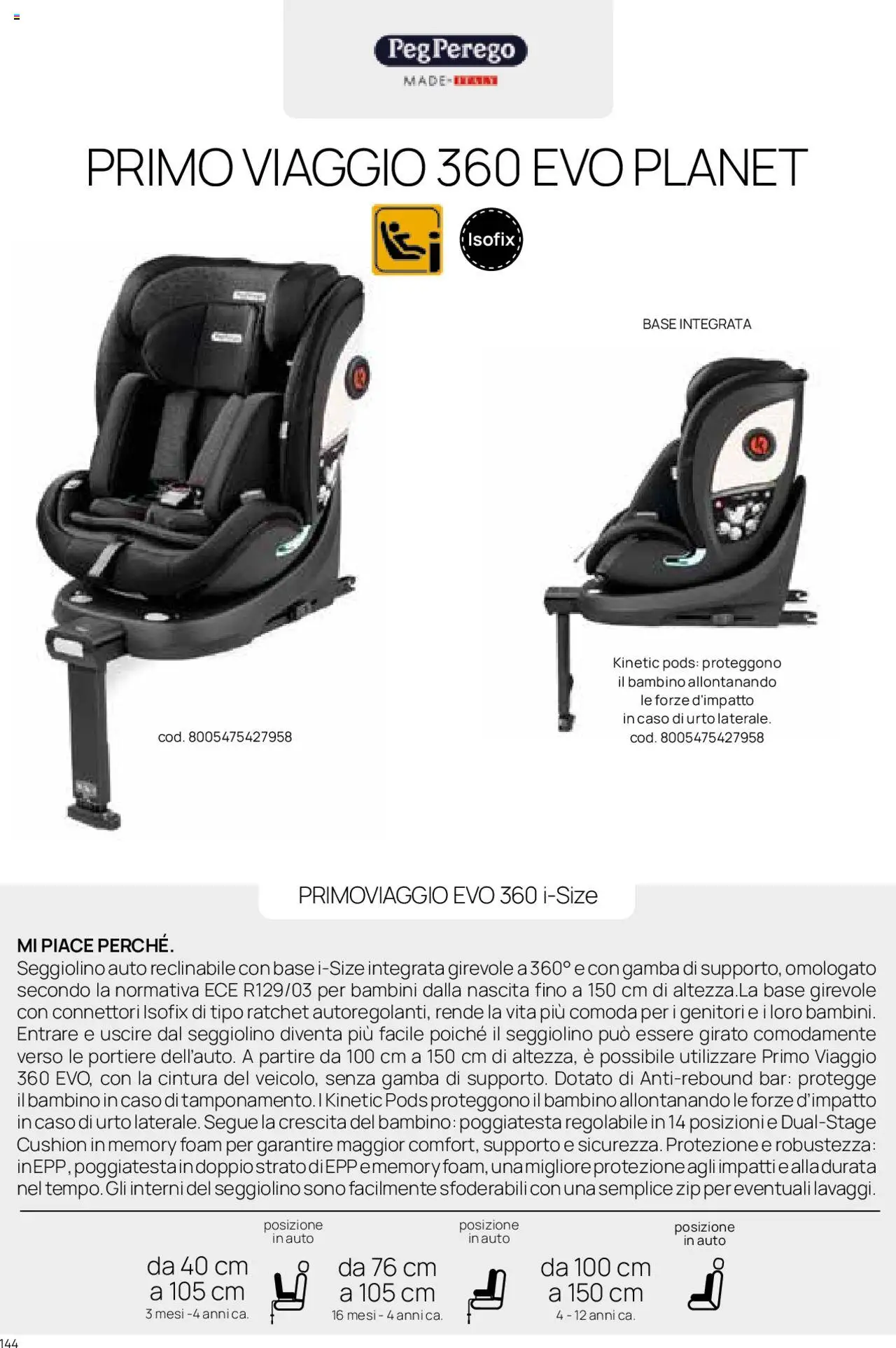 Catalogo Il Seggiolino Auto Prenatal	 - pagina 23 - valido dal 01/01/2025