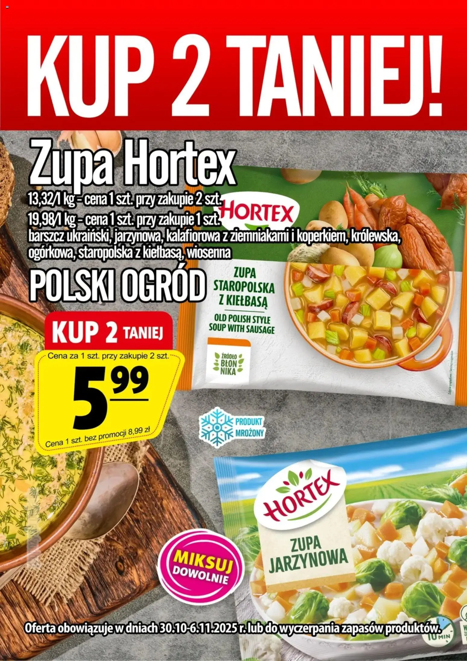 Prim Market Promocja - Zupa Hortex - strona 1- ważny od 30.10.2025