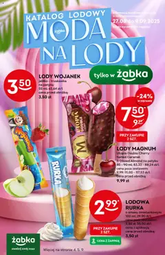 Podgląd Żabka Gazetka - Lody ważny od 27.08.2025