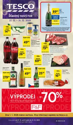 Náhled Tesco leták - Hypermarket platný od 27.12.2025