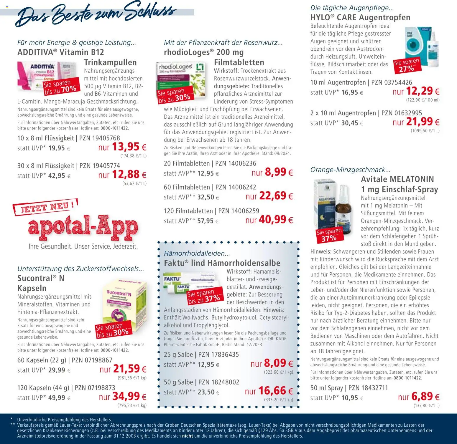 Apotal Prospekt 	 - Seite 12 - gültig ab 08.12.2025