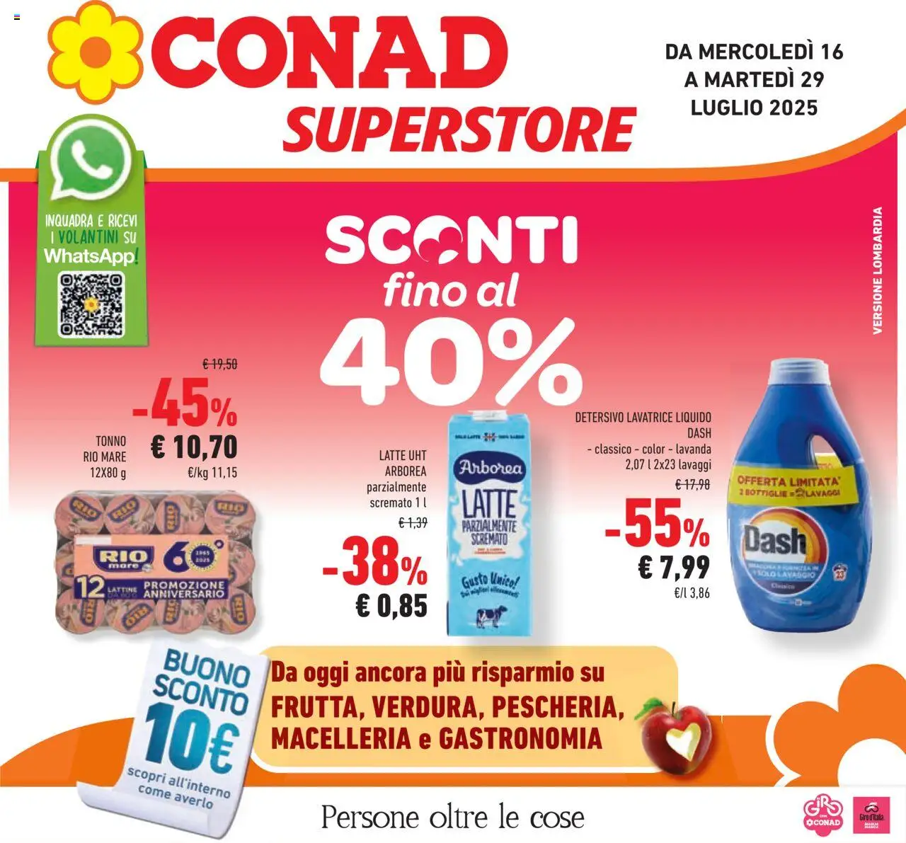 Conad Superstore Lombardia catalogo - pagina 1 - valido dal 16/07/2025