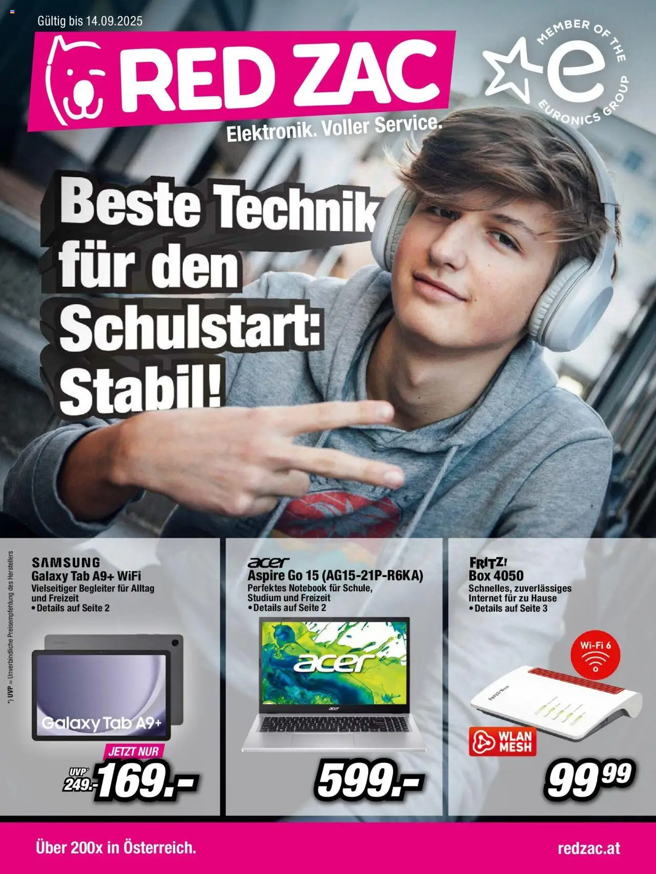 RED ZAC Flugblatt - Seite 1- gültig ab 26.08.2025