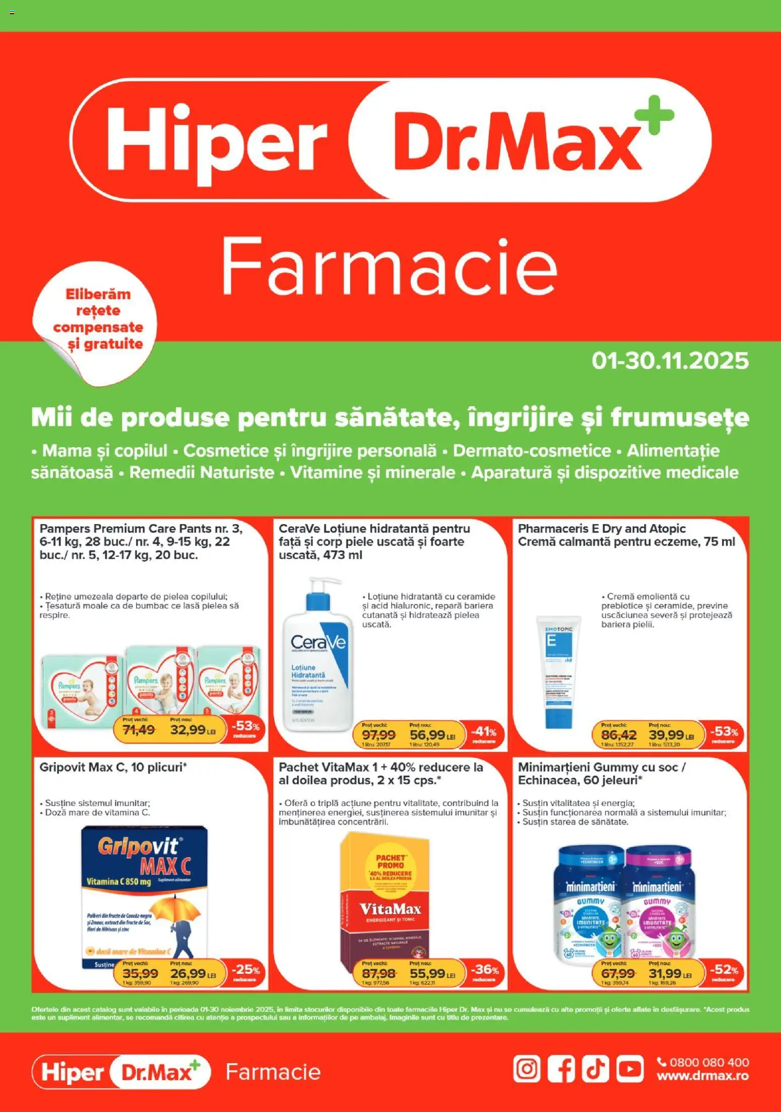 Dr.Max catalog - Hiper-farmacii - pagina 1- valabil de la 01.11.2025