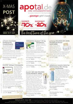 Vorschau Apotal X-mas Post gültig ab 10.12.2025
