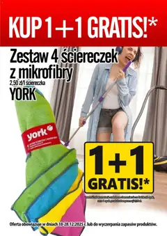 Podgląd Prim Market Promocja - 4x Ścierka Z Mikrofibry York ważny od 18.12.2025