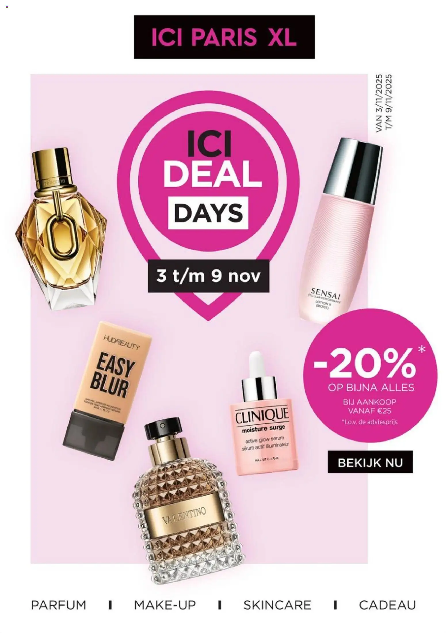 ICI Paris XL - Folder - pagina 1- geldig vanaf 03-11-2025