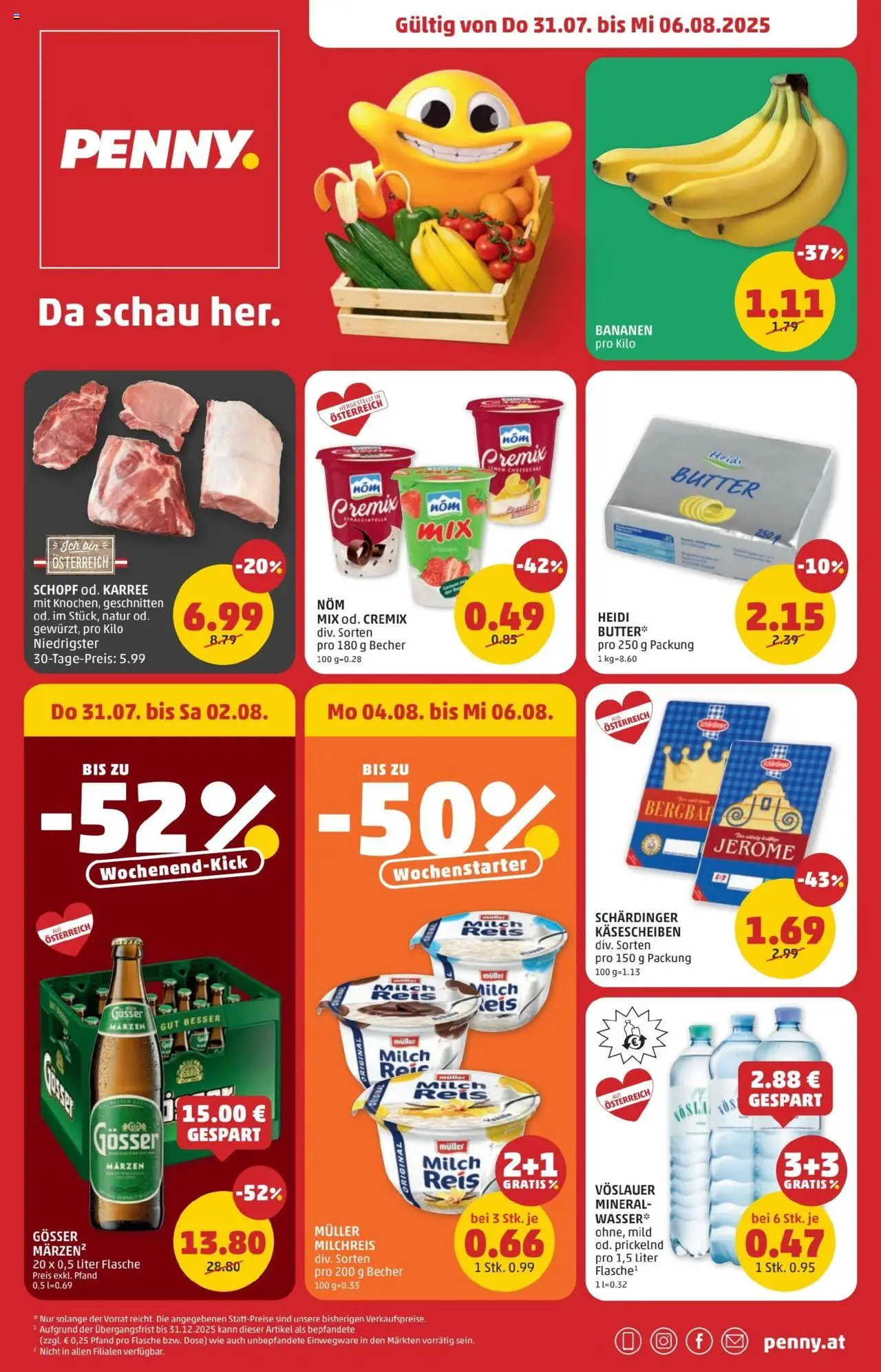 Penny Markt Flugblatt - Seite 1- gültig ab 31.07.2025