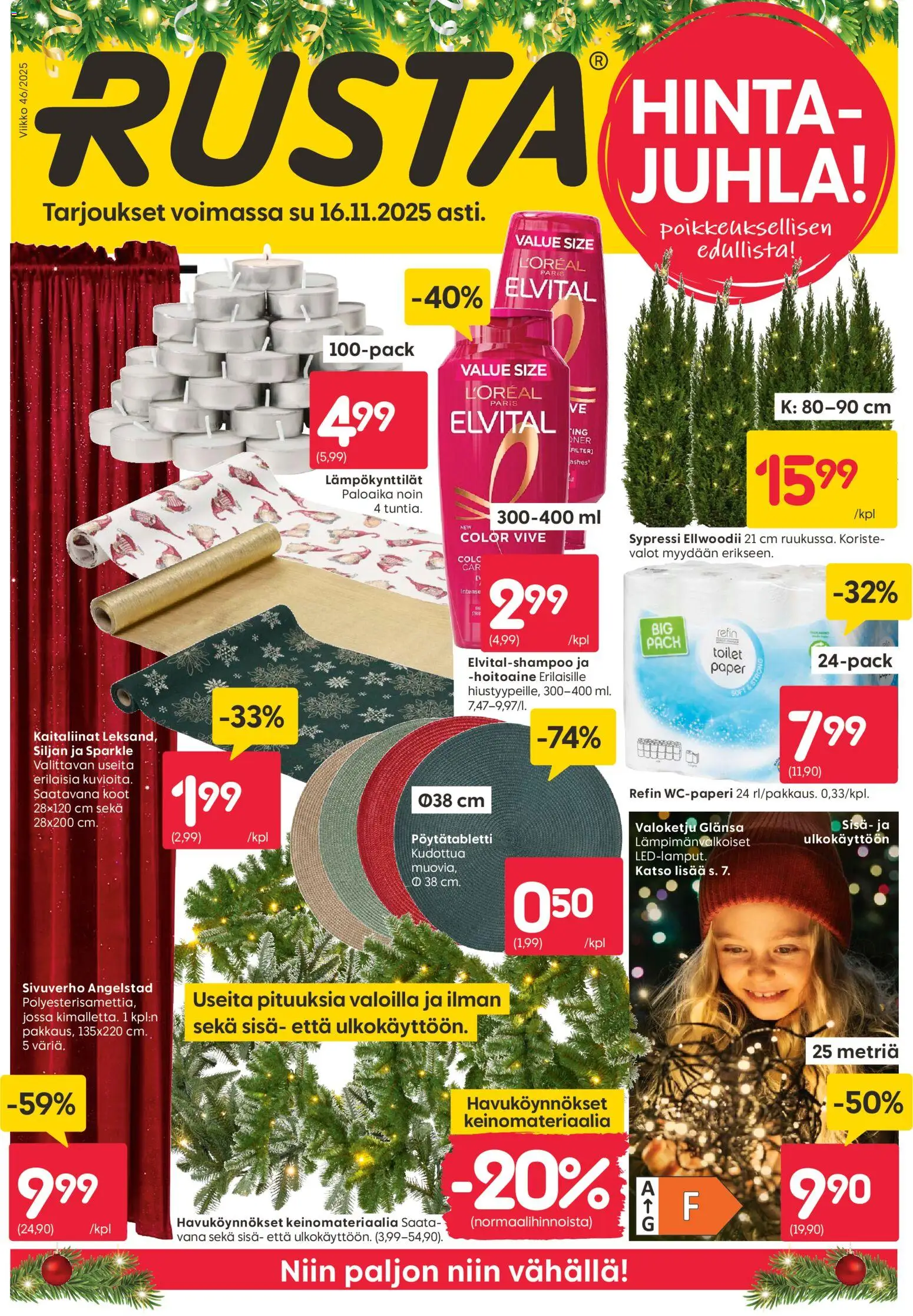 Rusta tarjoukset - sivu 1- voimassa alkaen 10/11/2025