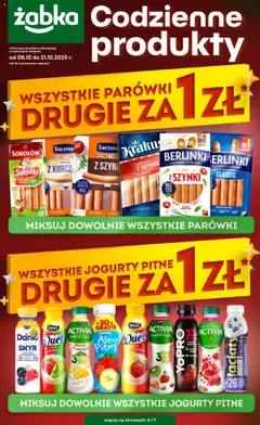 Podgląd Żabka Gazetka - Codzienne produkty ważny od 08.10.2025