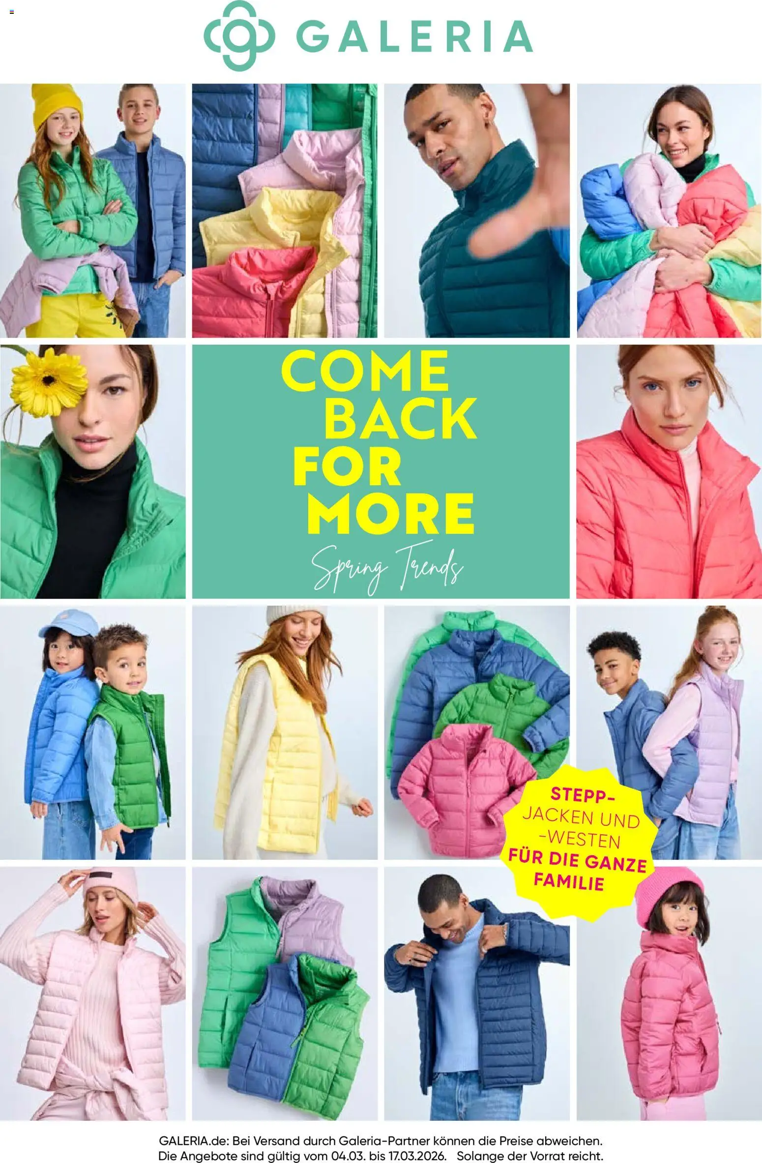 Galeria Karstadt Kaufhof Prospekt 	 - Seite 1 - gültig ab 04.03.2026