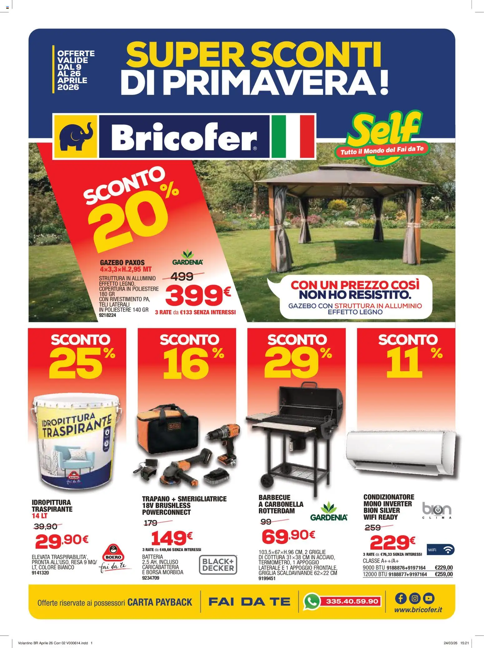 Bricofer volantino - pagina 1 - valido dal 09/04/2026