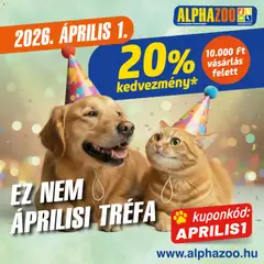 Előnézet AlphaZoo akciós újság érvényes 2026.04.01.-tól
