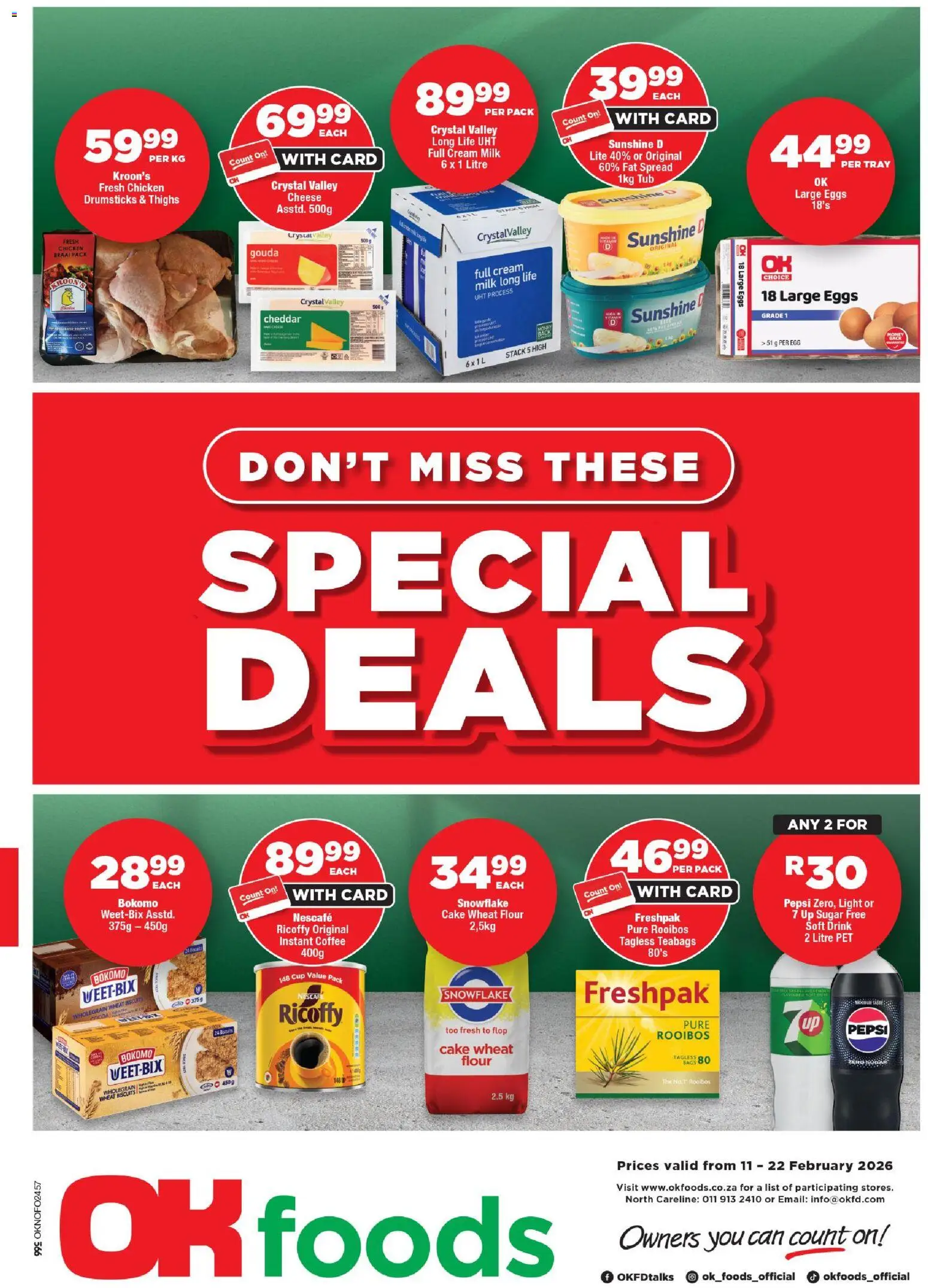 OK Foods - Gauteng - Specials - page 1- valid from 11/02/2026