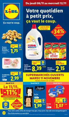 Aperçu LIDL catalogue semaine 45 valable à partir du 06/11/2025