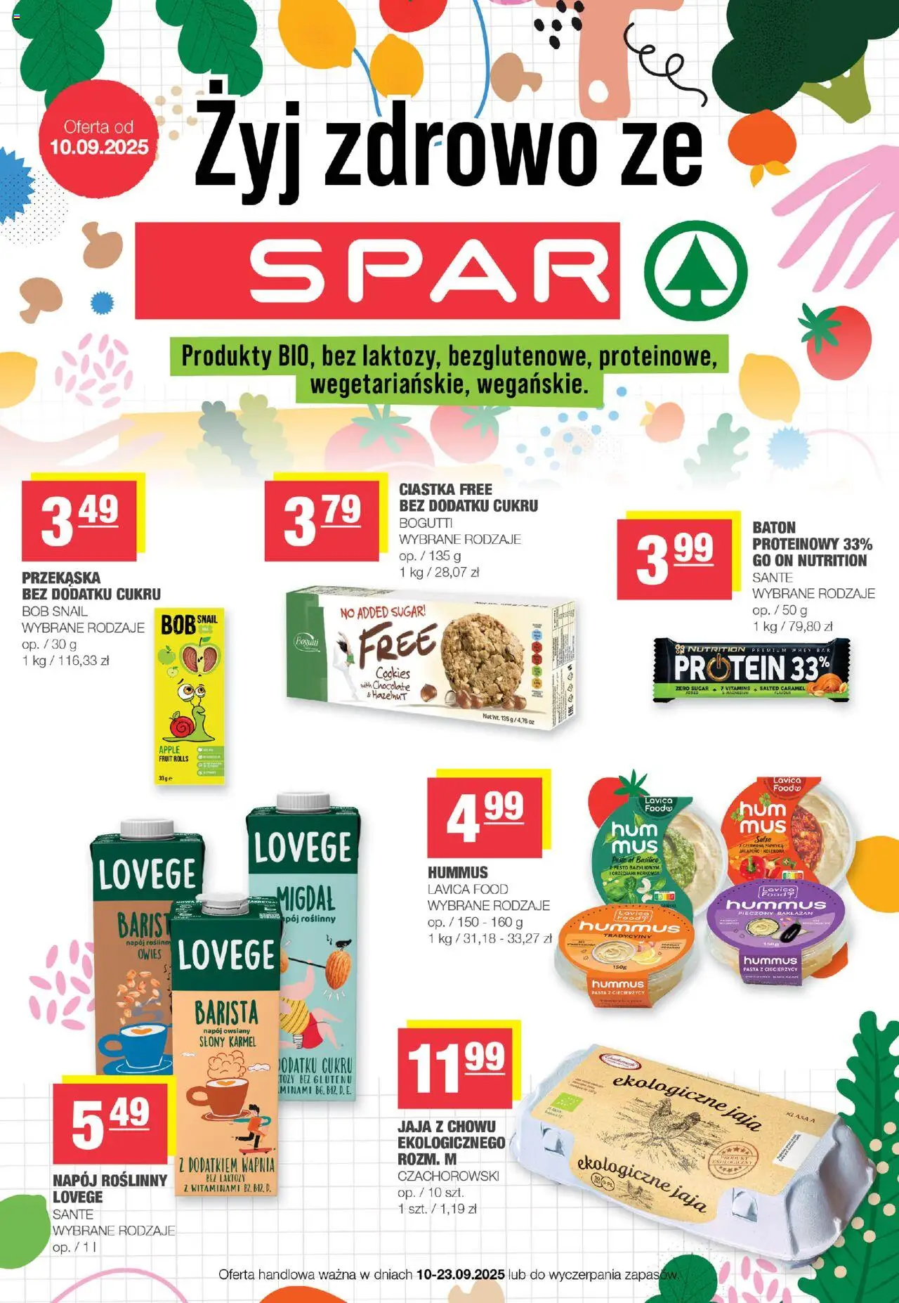 Spar Gazetka - Żyj zdrowo - strona 1- ważny od 10.09.2025