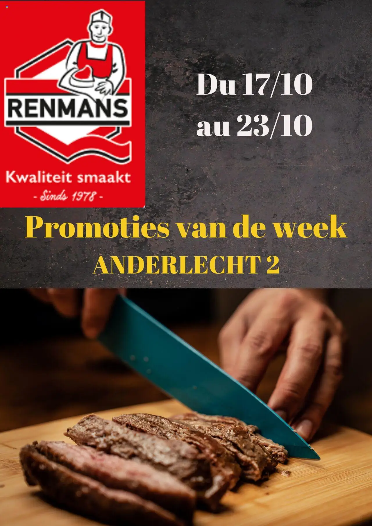 Renmans folder / publicité - pagina 1- geldig vanaf 17/10/2025
