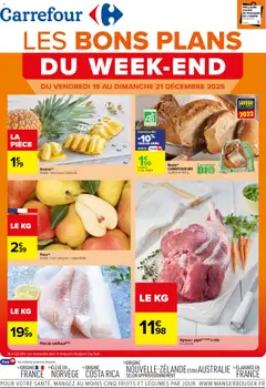 Aperçu Carrefour Les bons plans du week-end valable à partir du 19/12/2025