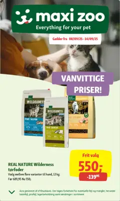 Forhåndsvisning Maxi Zoo - Tilbudsavis gyldig fra 08/09/2025