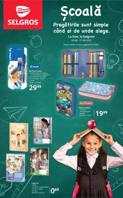 Catalog Selgros - Școala  valabil de la 08.08.2025