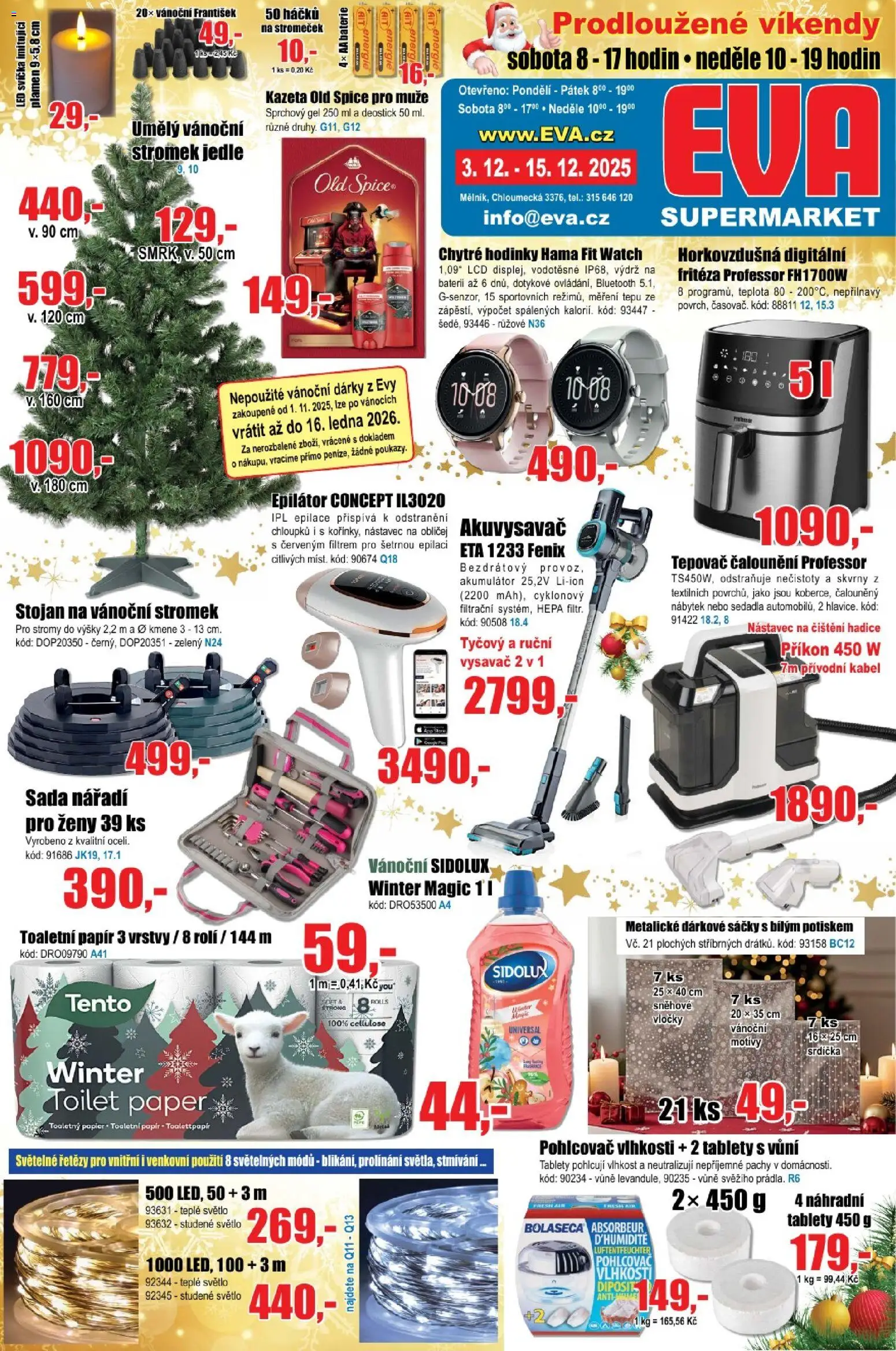 Eva supermarket leták - strana 1- platný od 03.12.2025