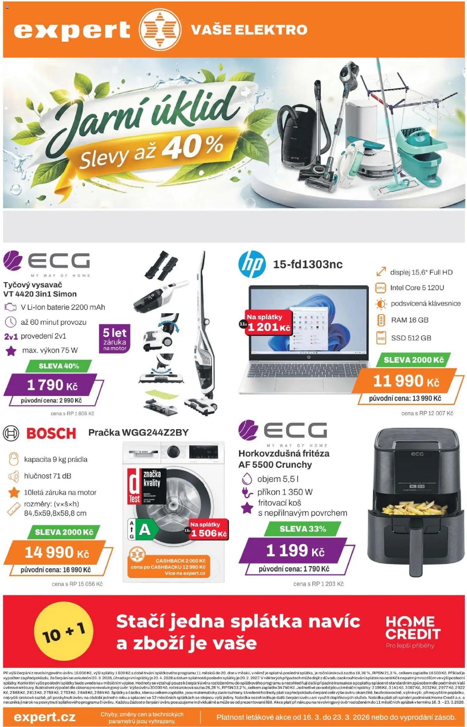 Expert elektro leták - strana 1- platný od 16.03.2026