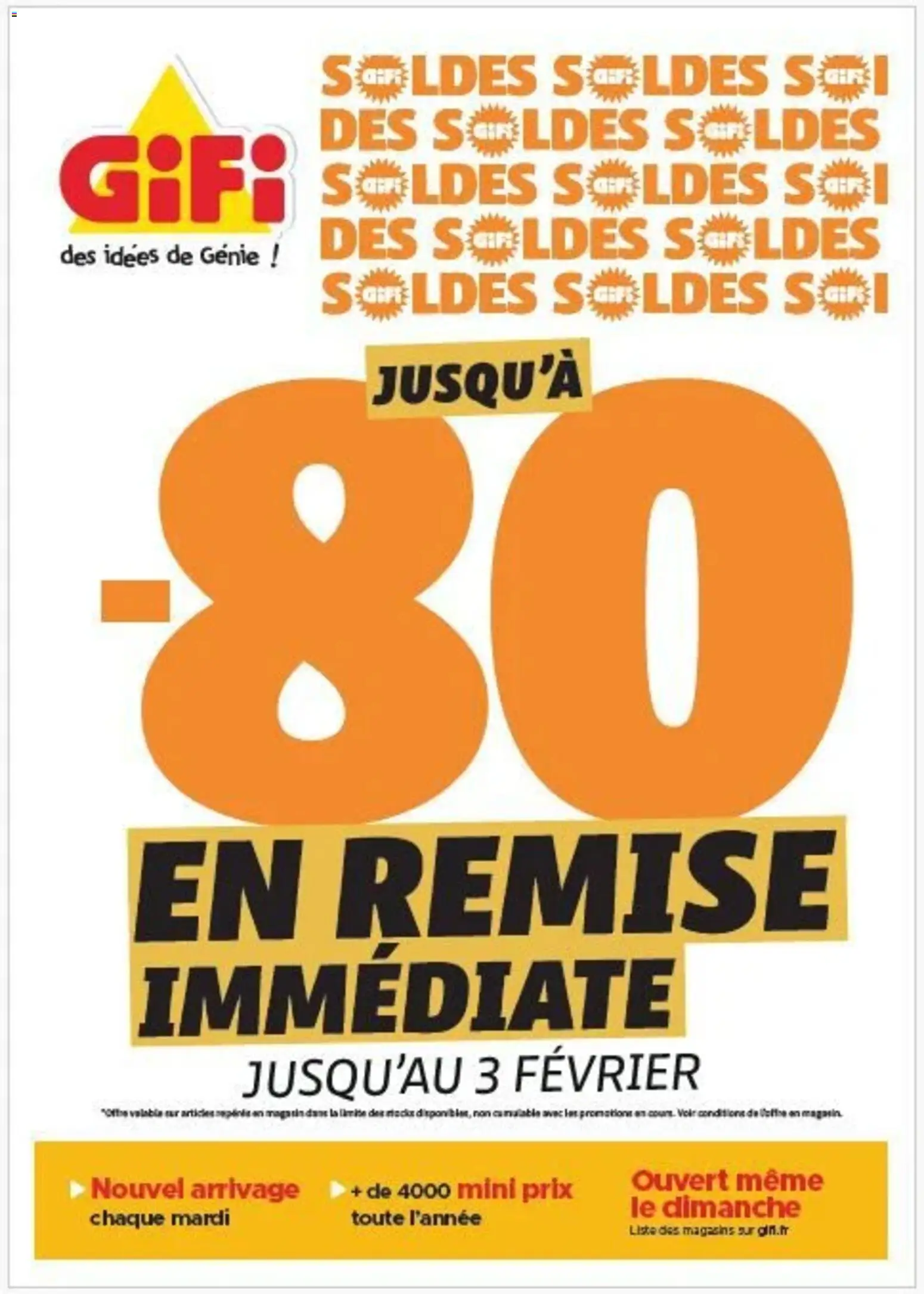 GiFi soldes - page 1 - valable à partir du 07/01/2026