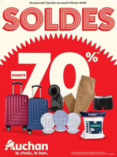 Auchan - Soldes : jusqu'à -70% ! geldig vanaf 07/01/2026