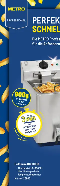 Vorschau Metro  Professional Fritteuse gültig ab 01.09.2025