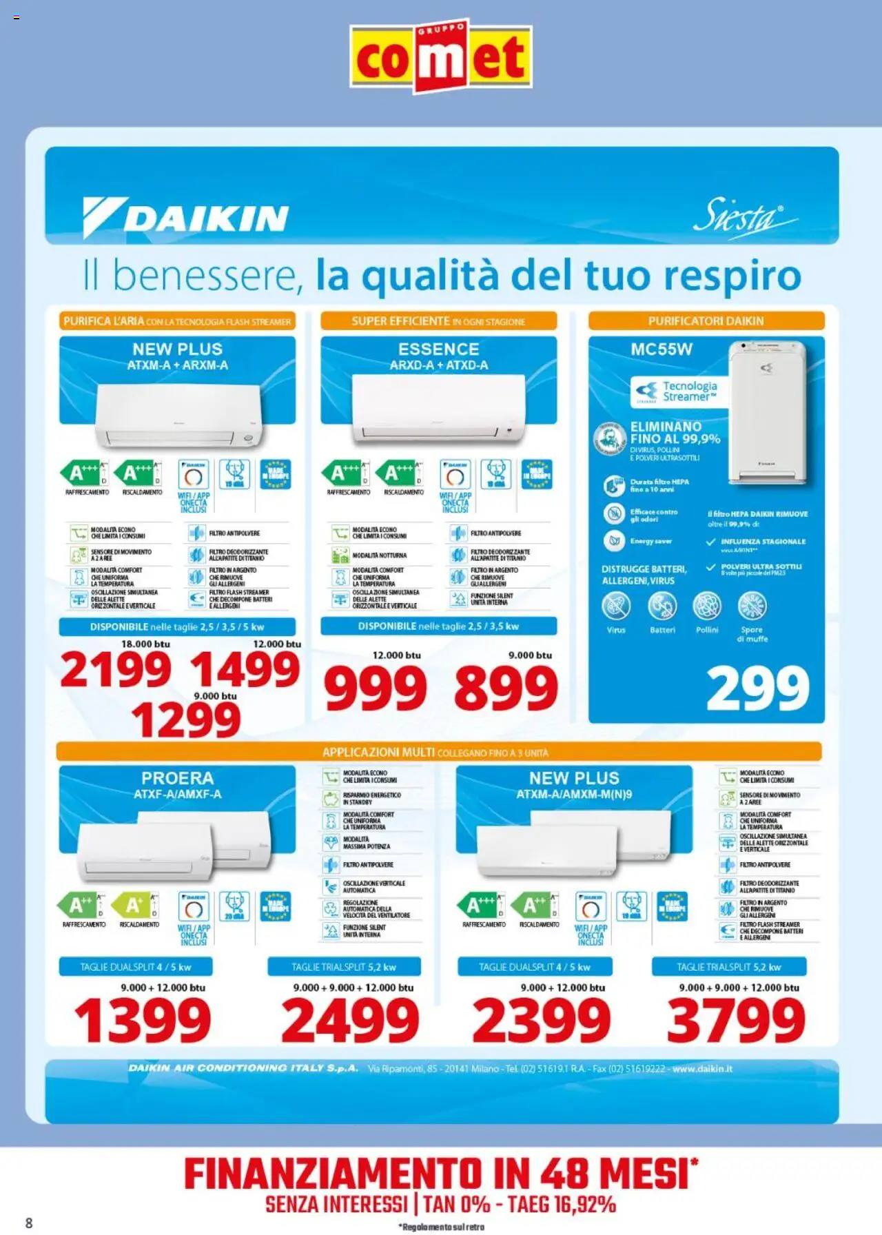 Comet Clima catalogo - pagina 8 - valido dal 15/07/2025