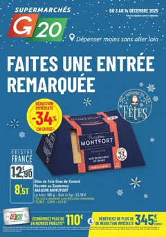 Aperçu G20 Supermarchés catalogue valable à partir du 03/12/2025