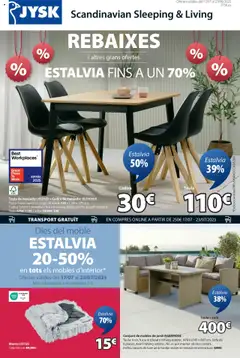 Vista previa del folleto JYSK Grans ofertes válido desde 17/07/2025