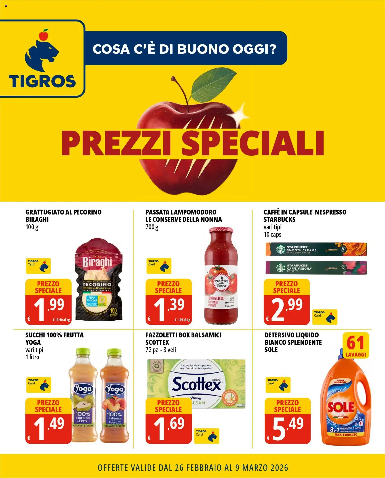 Tigros volantino Prezzi Speciali - pagina 1 - valido dal 26/02/2026