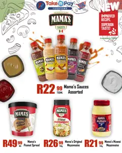 Preview Take n Pay Mama’s Sauces Deals valid from 25/08/2025