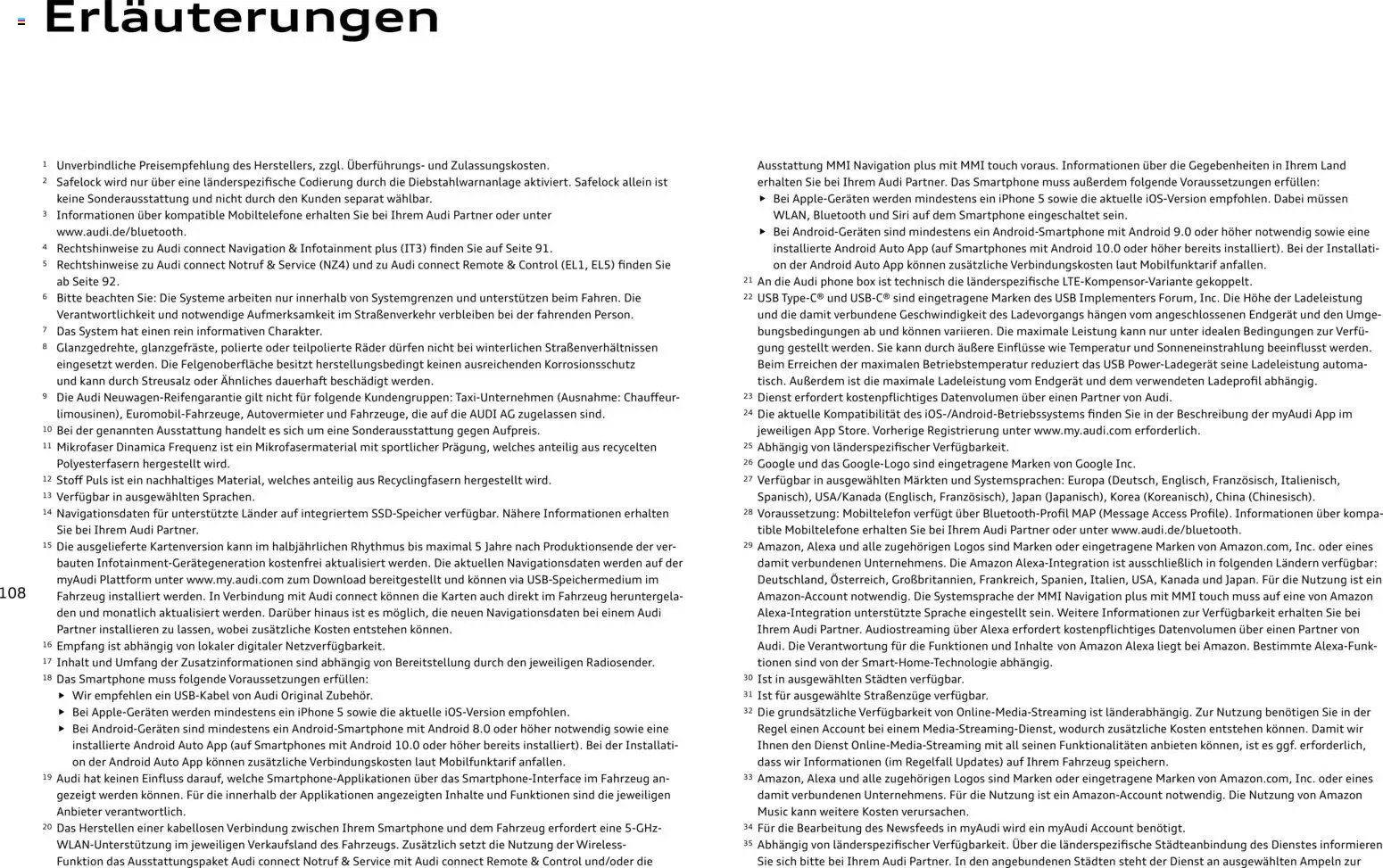 Audi A1 Sportback / A1 allstreet - Seite 108 - gültig ab 28.10.2025