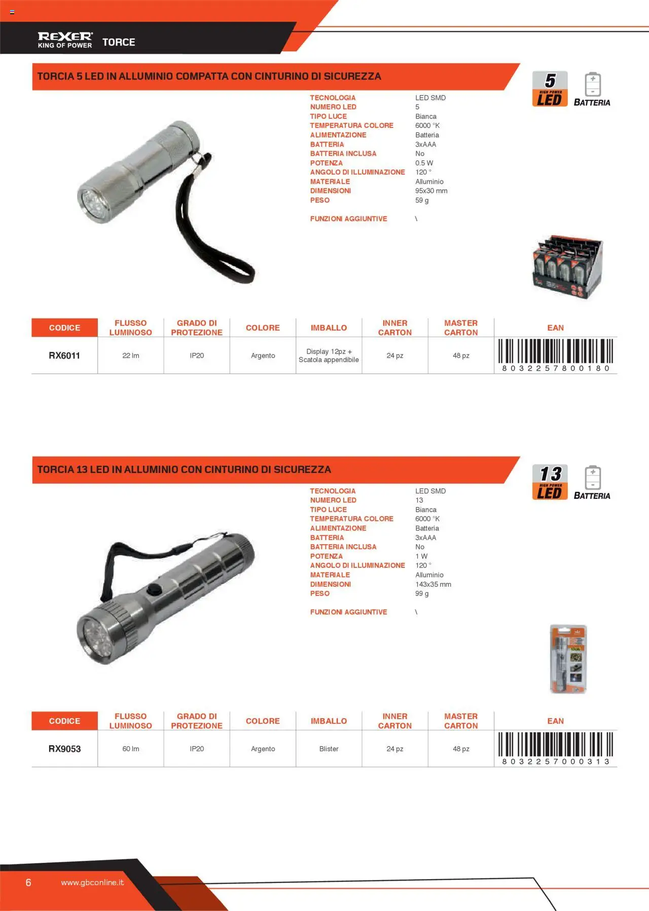 GBC Torce catalogo - pagina 6 - valido dal 31/05/2025