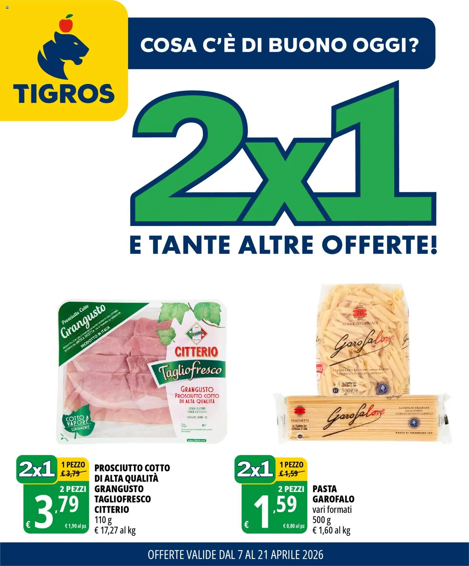 Tigros volantino - pagina 1 - valido dal 07/04/2026